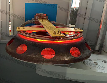  中频加热设备对刹车盘进行淬火热处理 